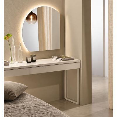 LAMPADA SPECCHIO TONDO CON 2 TAGLI LED INTEGRATO LUCE CCT 3000K-4000K IP44 IN 2 MISURE DESIGN MODERNO