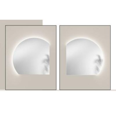 LAMPADA SPECCHIO TONDO CON 2 TAGLI LED INTEGRATO LUCE CCT 3000K-4000K IP44 IN 2 MISURE DESIGN MODERNO