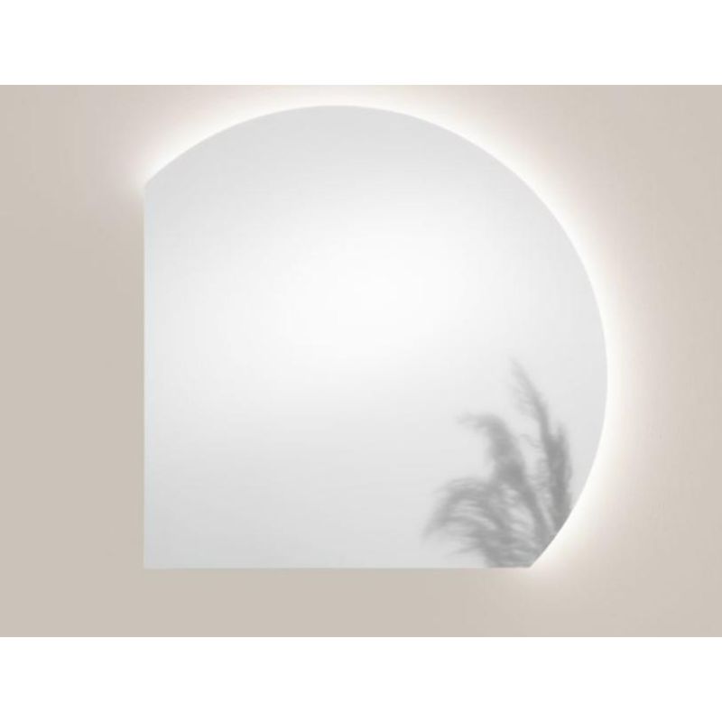 LAMPADA SPECCHIO TONDO CON 2 TAGLI LED INTEGRATO LUCE CCT 3000K-4000K IP44 IN 2 MISURE DESIGN MODERNO