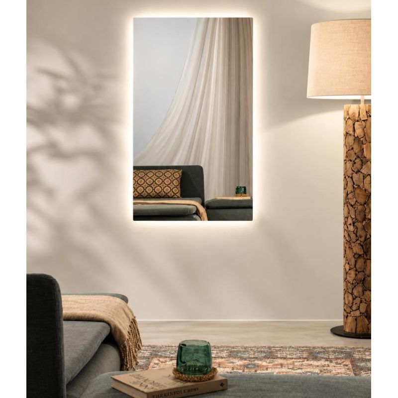 LAMPADA SPECCHIO 4 MISURE RETTANGOLARE A LED LUCE DIMMERABILE TOUCH IP44 CCT 3000K-4000K-6500K