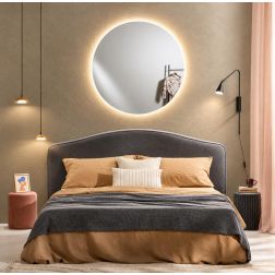 LAMPADA SPECCHIO 3 MISURE ROTONDO LED INTEGRATO LUCE DIMMERABILE TOUCH IP44 CCT 3000K-4000K-6500K