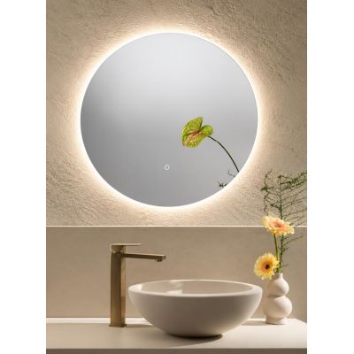 LAMPADA SPECCHIO 3 MISURE ROTONDO LED INTEGRATO LUCE DIMMERABILE TOUCH IP44 CCT 3000K-4000K-6500K