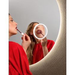 FOCUS LAMPADA SPECCHIO CON LENTE DI INGRANDIMENTO LED 17W LUCE DIMMERABILE TOUCH IP44 CCT 3000K-4000K-6500K 2