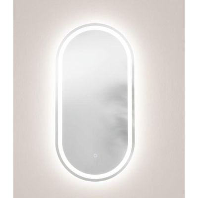 LAMPADA SPECCHIO OVALE 2 MISURE LED INTEGRATO LUCE DIMMERABILE TOUCH IP44 CCT 3000K-4000K MODERNA
