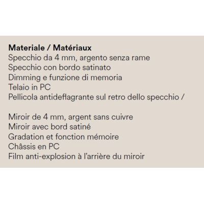 LAMPADA SPECCHIO 2 MISURE ROTONDO A LED LUCE DIMMERABILE TOUCH IP44 CCT 3000K-4000K-6500K MODERNA