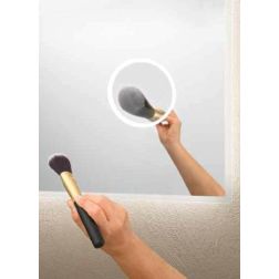 ZOOM LAMPADA SPECCHIO RETTANGOLARE CON LENTE DI INGRANDIMENTO LED 20W DIMMERABILE TOUCH IP44 CCT 3000K-4000K-6500K 2