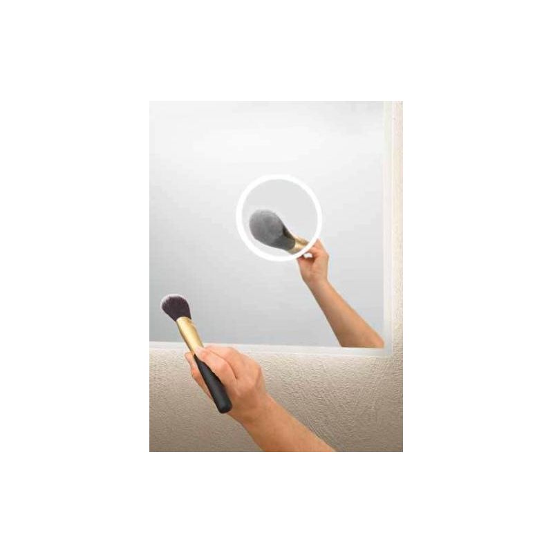 ZOOM LAMPADA SPECCHIO RETTANGOLARE CON LENTE DI INGRANDIMENTO LED 20W DIMMERABILE TOUCH IP44 CCT 3000K-4000K-6500K