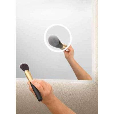 ZOOM LAMPADA SPECCHIO RETTANGOLARE CON LENTE DI INGRANDIMENTO LED 20W DIMMERABILE TOUCH IP44 CCT 3000K-4000K-6500K