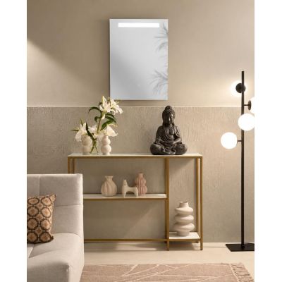 LAMPADA SPECCHIO RETTANGOLARE 50X70 CM LED 6W DIMMERABILE TOUCH IP44 CCT 3000K-4000K-6500K MODERNA