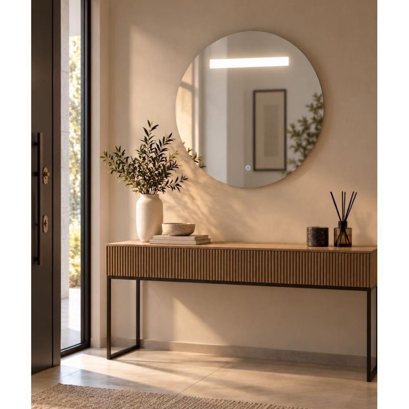 LINEA LAMPADA SPECCHIO D58 CM ROTONDO LED 6W DIMMERABILE TOUCH IP44 CCT 3000K-4000K-6500K MODERNA