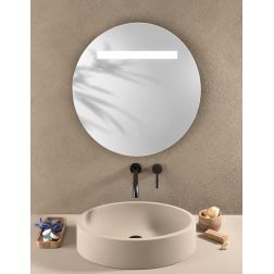 LINEA LAMPADA SPECCHIO D58 CM ROTONDO LED 6W DIMMERABILE TOUCH IP44 CCT 3000K-4000K-6500K MODERNA 2