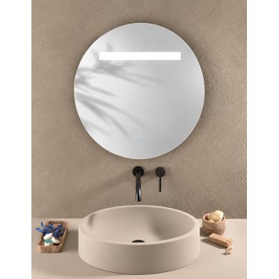 LINEA LAMPADA SPECCHIO D58 CM ROTONDO LED 6W DIMMERABILE TOUCH IP44 CCT 3000K-4000K-6500K MODERNA