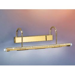 RUDY 4 APPLIQUE DA BAGNO O PARETE MODERNA IN METALLO DORATO LUCIDO CON LUCI ORIENTABILI Illuminando - Cristalensi Shop Online 2