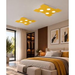 ATENE Q50 PLAFONIERA 14 FINITURE COLORE CON LAMPADINE LED SOSTITUIBILI DI PROMOINGROSS PROMOINGROSS - Cristalensi Shop Online