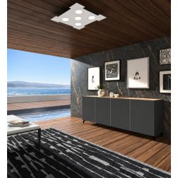 ATENE Q65 LAMPADA DA SOFFITTO 65X65 CM IN 14 COLORI LAMPADINE LED GX53 ECONOMICA PROMOINGROSS - Cristalensi Shop Online 2