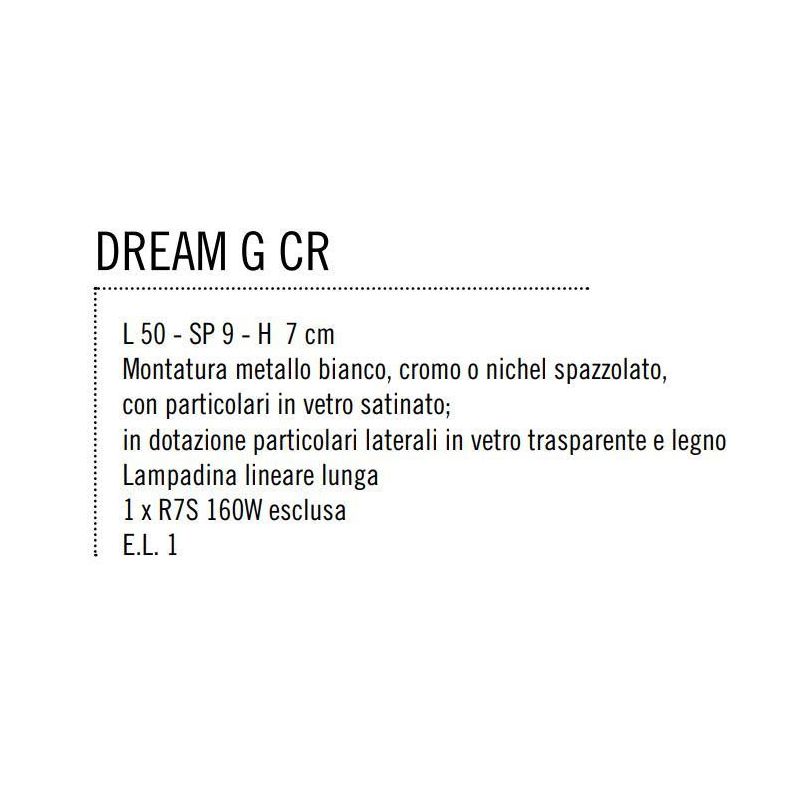 DREAM G LAMPADA DA PARETE IN METALLO Illuminando - Cristalensi Shop Online