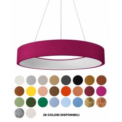AURORA S80 SOSPENSIONE A LAMPADARIO 14 COLORI DIAMETRO 80 CM LED 96W MODERNA PROMOINGROSS - Cristalensi Shop Online