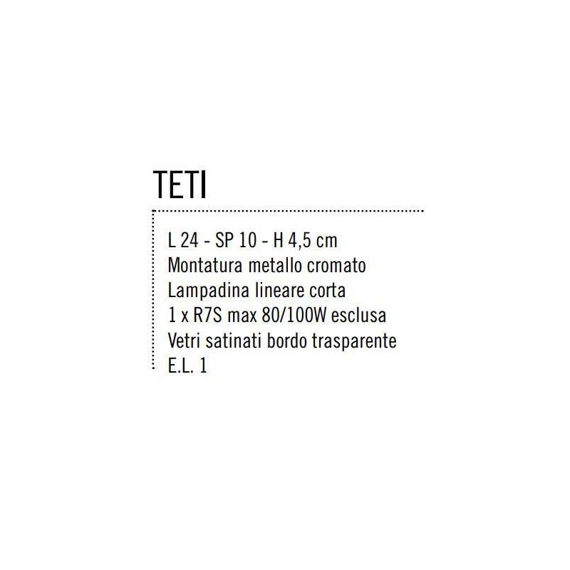 TETI LAMPADA PARETE IN VETRO Illuminando - Cristalensi Shop Online