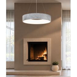 AURORA S80 SOSPENSIONE A LAMPADARIO 14 COLORI DIAMETRO 80 CM LED 96W MODERNA PROMOINGROSS - Cristalensi Shop Online 2