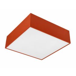 BOX PLAFONIERA QUADRATA CM 17X17 LED 15W LUCE 3000K-4000K IN METALLO 26 COLORI MODENA 2