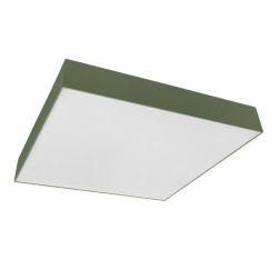 BOX PLAFONIERA QUADRATA CM 40X40 LED 50W LUCE 3000K-4000K IN METALLO 26 COLORI MODERNA 2
