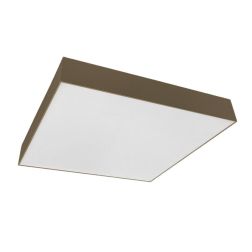 BOX PLAFONIERA QUADRATA CM 50X50 LED 80W LUCE 3000K-4000K IN METALLO 26 COLORI MODERNA 2