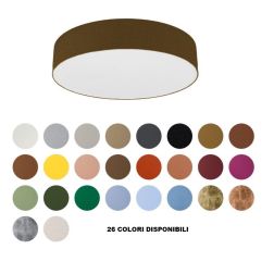 BOX PLAFONIERA ROTONDA D30 CM LED 30W LUCE 3000K-4000K IN METALLO 26 COLORI MODENA