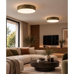 BOX PLAFONIERA ROTONDA D40 CM LED 50W LUCE 3000K-4000K IN METALLO 26 COLORI MODENA