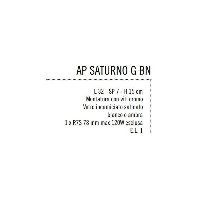 SATURNO LAMPADA DA PARETE IN VETRO INCAMICIATO Illuminando - Cristalensi Shop Online