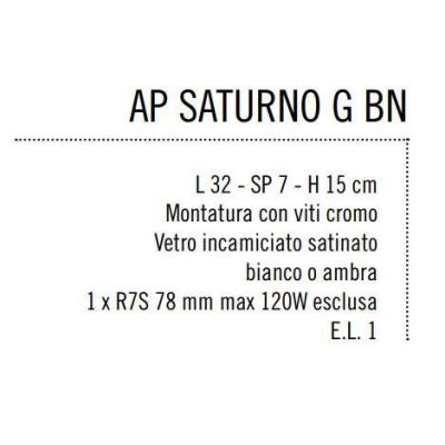 SATURNO LAMPADA DA PARETE IN VETRO INCAMICIATO Illuminando - Cristalensi Shop Online