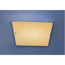 SATURNO LAMPADA DA PARETE IN VETRO INCAMICIATO COLORE AMBRA MODERNA Illuminando - Cristalensi Shop Online