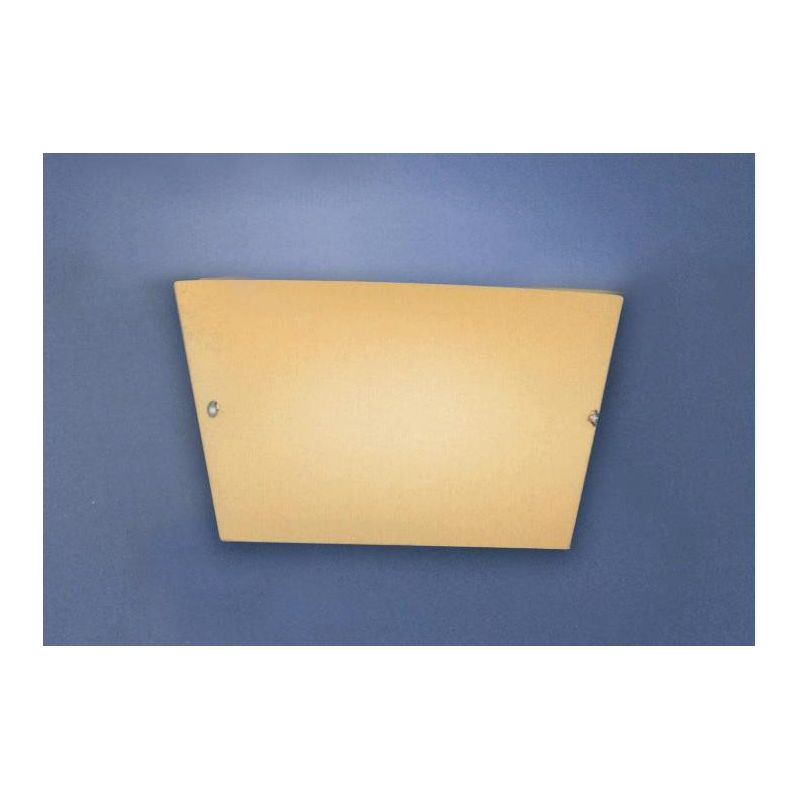 SATURNO LAMPADA DA PARETE IN VETRO INCAMICIATO COLORE AMBRA MODERNA Illuminando - Cristalensi Shop Online