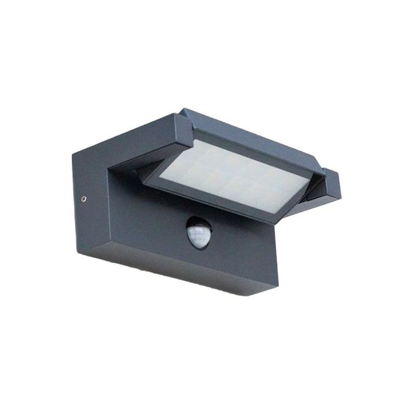 CORNER APPLIQUE CON SENSORE DI MOVIMENTO DA ESTERNI IP65 ANTRACITE LED 20W LUCE CCT 3000K-4000K MODERNO