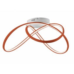 DIZZY PLAFONIERA D90 CM LED 46W DIMMERABILE IN METALLO 22 COLORI DESIGN MODERNO