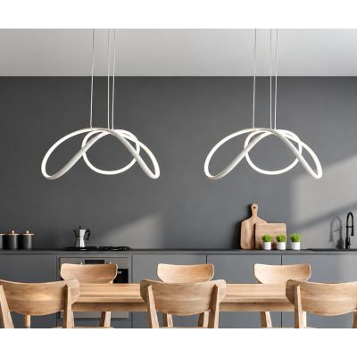DIZZY SOSPENSIONE MODERNA D75 CM LED 36W DIMMERABILE IN METALLO 22 COLORI