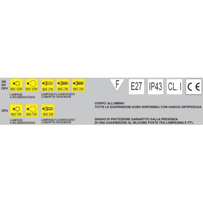 Sospensione esterna 521 Garden Luce - Cristalensi Shop Online
