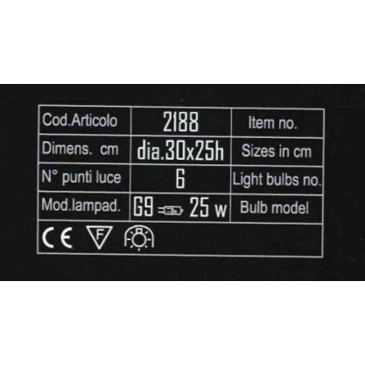 2188 PLAFONIERA TONDA IN METALLO CROMATO CON MATTONELLE E LOSANGHE IN CRISTALLO AFFRALUX - Cristalensi Shop Online