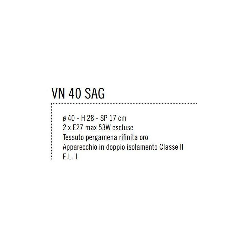 VENTOLA 40 CM DIAMETRO SAGOMATA IN PERGAMENA AVORIO BORDINO ORO Illuminando - Cristalensi Shop Online
