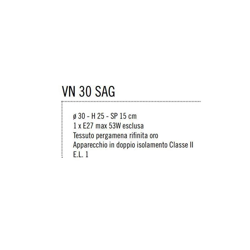 VENTOLA 30 SAGOMATA IN PERGAMENA AVORIO CON BORDINO IN ORO Illuminando - Cristalensi Shop Online