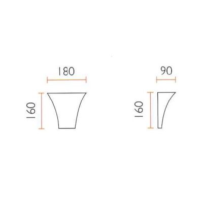 2013 BELFIORE LAMPADA DA PARETE IN CERAMICA EFFETTO GESSO VERNICIABILE 9010 BELFIORE - Cristalensi Shop Online