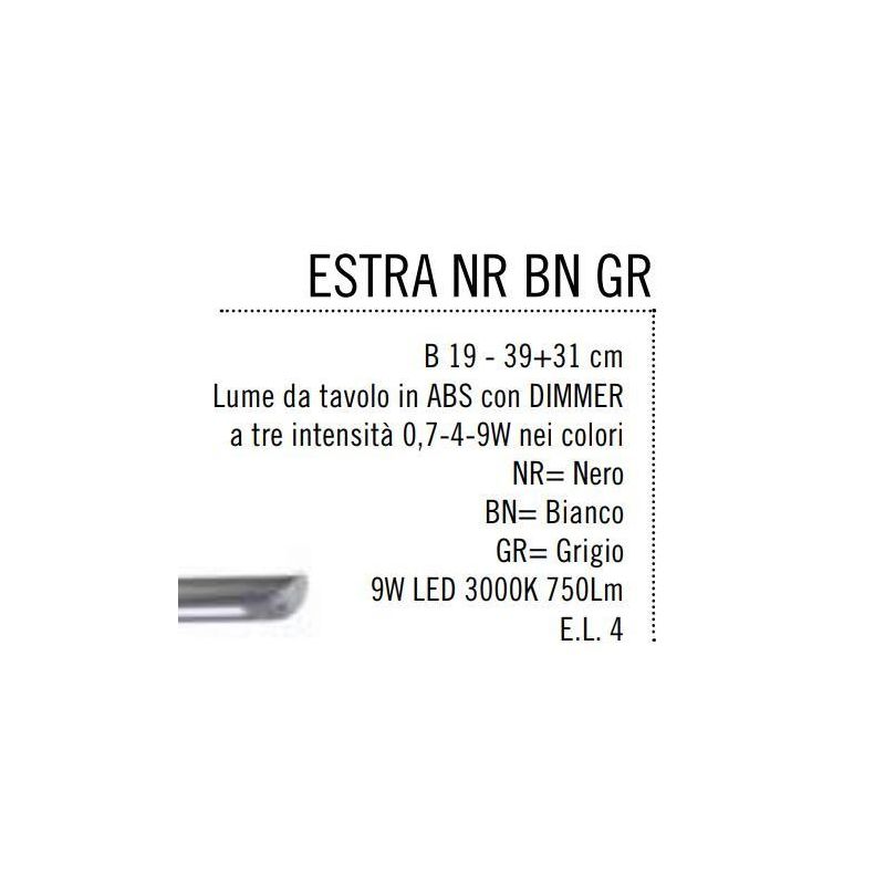 ESTRA LAMPADA DA TAVOLO TECNICA A LED CON DIMMER IN DUE COLORI Illuminando - Cristalensi Shop Online