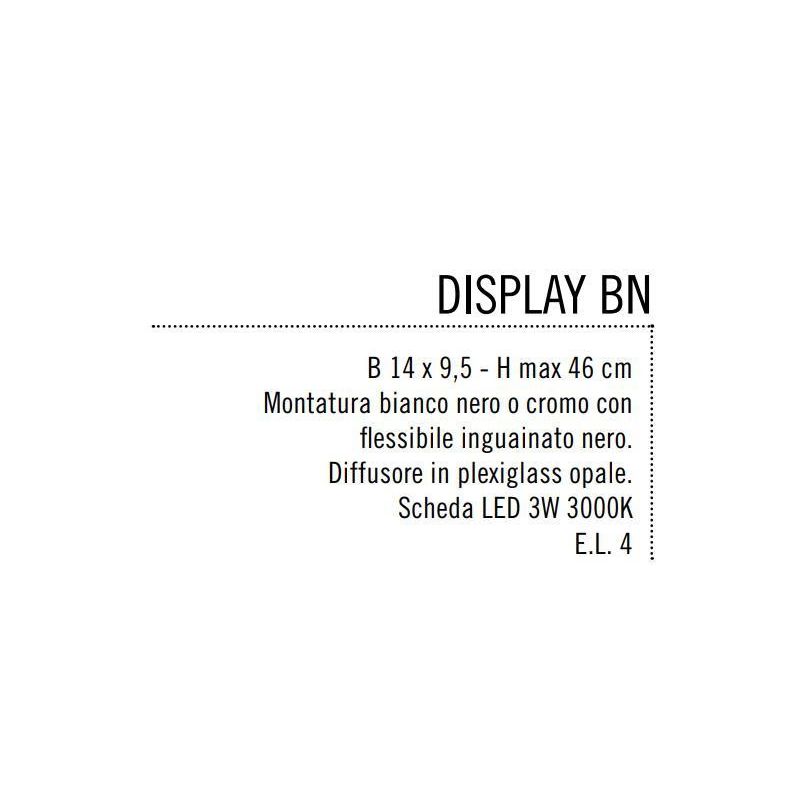 DISPLAY LAMPADA DA TAVOLO TECNICA A LED 3W IN TRE COLORI Illuminando - Cristalensi Shop Online