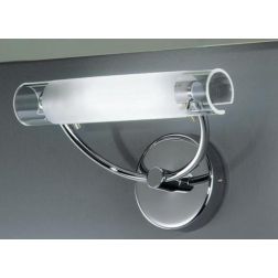 ARCO LAMPADA DA PARETE IN METALLO CROMATO DIFFUSORE IN VETRO SATINATO Illuminando - Cristalensi Shop Online 2