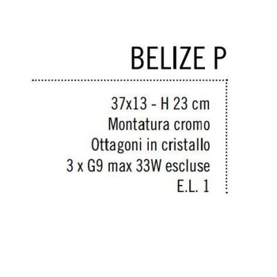 BELIZE SOSPENSIONE IN METALLO CROMATO E PENDAGLIERIA IN CRISTALLO Illuminando - Cristalensi Shop Online