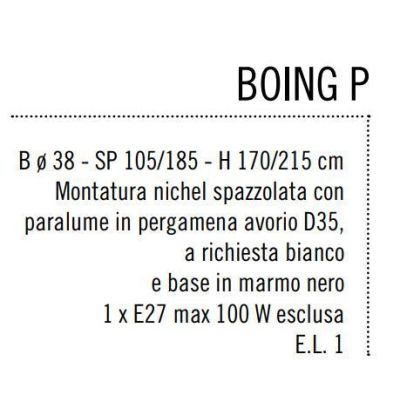 BOING PIANTANA AD ARCO DIAMETRO CM 35 IN METALLO NICHEL SPAZZOLATO CON PARALUME Illuminando - Cristalensi Shop Online