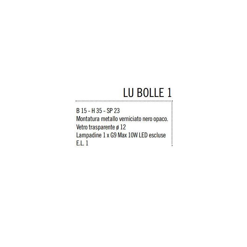 BOLLE LAMPADA DA TAVOLO MODERNA IN METALLO NERO O ORO OPACO CON SFERA IN VETRO Illuminando - Cristalensi Shop Online