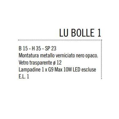 BOLLE LAMPADA DA TAVOLO MODERNA IN METALLO NERO O ORO OPACO CON SFERA IN VETRO Illuminando - Cristalensi Shop Online
