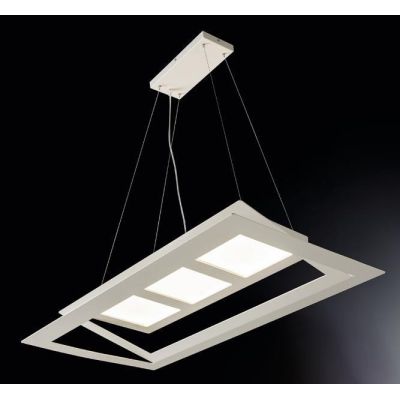 SKY LAMPADARIO A SOSPENSIONE ULTRAMODERNO CON BIEMISSIONE DI LUCE BIANCO O SABBIA DI ILLUMINANDO Illuminando - Cristalensi Shop 