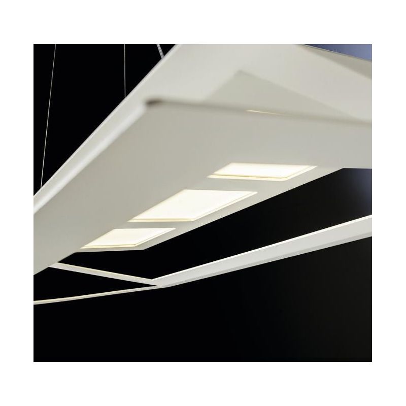 SKY LAMPADARIO A SOSPENSIONE ULTRAMODERNO CON BIEMISSIONE DI LUCE BIANCO O SABBIA DI ILLUMINANDO Illuminando - Cristalensi Shop 