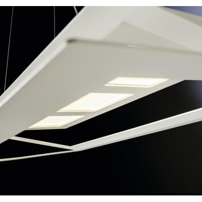SKY LAMPADARIO A SOSPENSIONE ULTRAMODERNO CON BIEMISSIONE DI LUCE BIANCO O SABBIA DI ILLUMINANDO Illuminando - Cristalensi Shop 